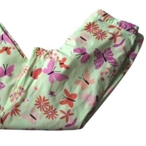 Lilly Pulitzer White Label Pants 4 Bonjour Butterfly Daisy Crop Vintage